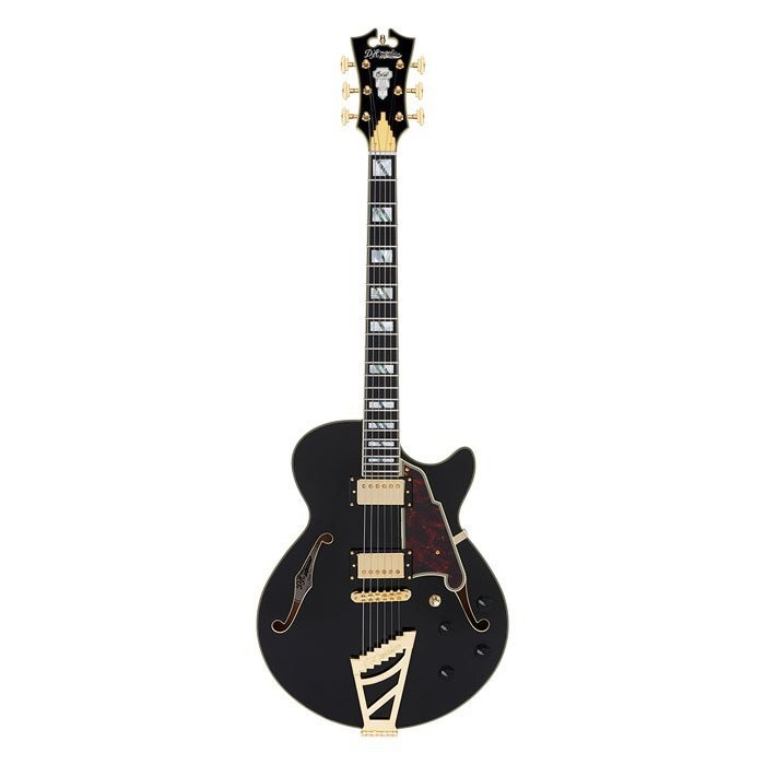 D'Angelico Electric Guitar Excel SS Solid Black with Case 236345