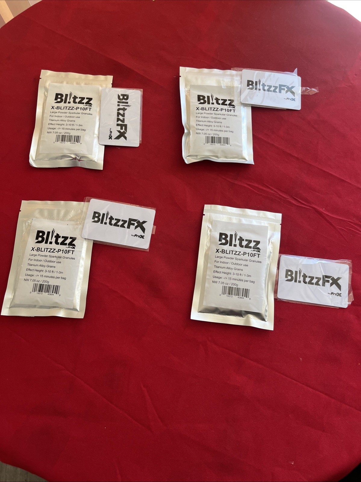 4x ProX X-BLITZZ-P10FT Blitzz Large Powder Cold Spark Effect Granules 3-10ft