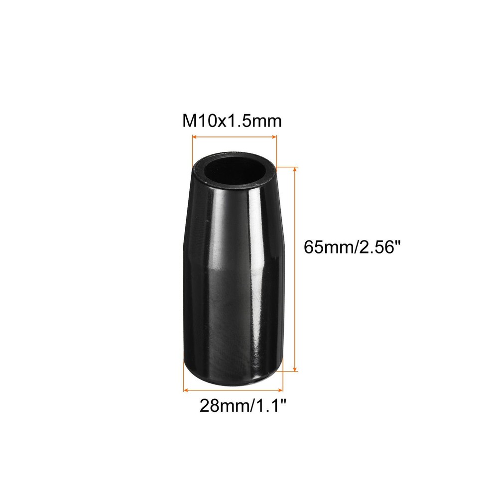 M12x65mm Female Threaded Hand Knobs Cylinder Insert Handles for Mechanical, 4Pcs