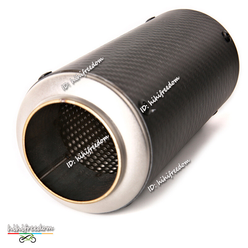 Full Set Exhaust Front Mid Pipe Carbon Muffler For Suzuki GSXR 600 750 2006-2007