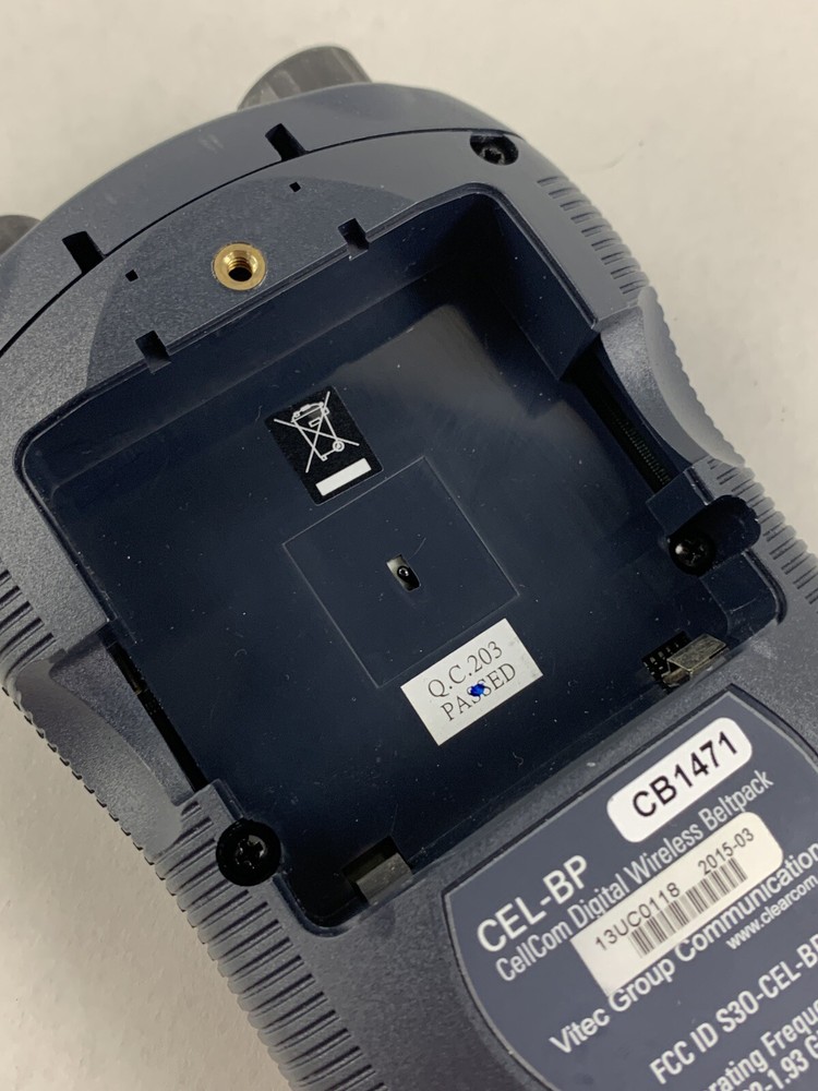 Clear-Com CEL-BP Cellcom Digital Wireless Beltpack Power Tested