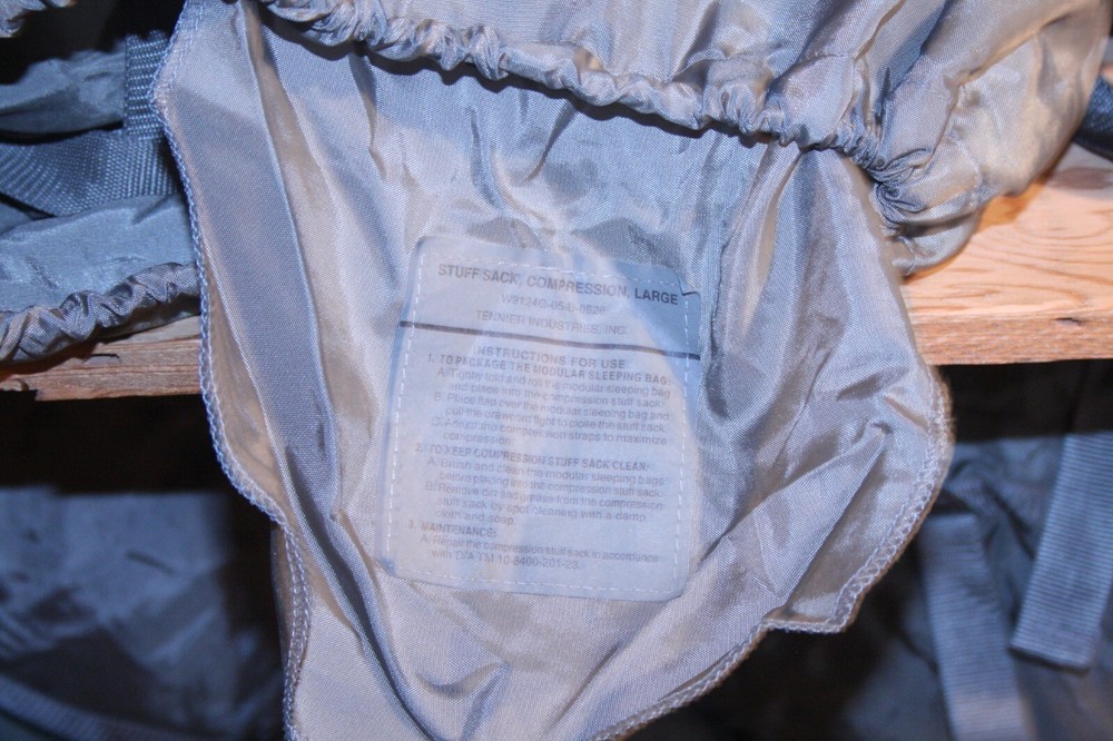 USGI Large Compression Stuff Sack Foliage green New