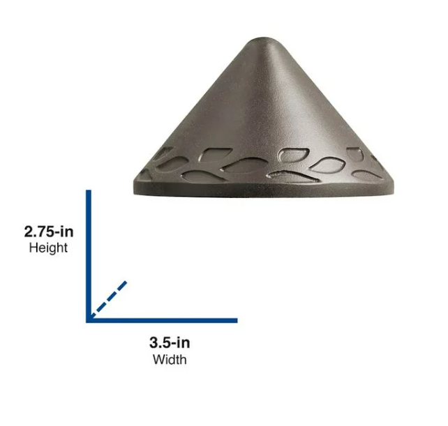 Kichler 2-Watt Olde Bronze Low Voltage Plug-in LED Deck Step Light Model 28308
