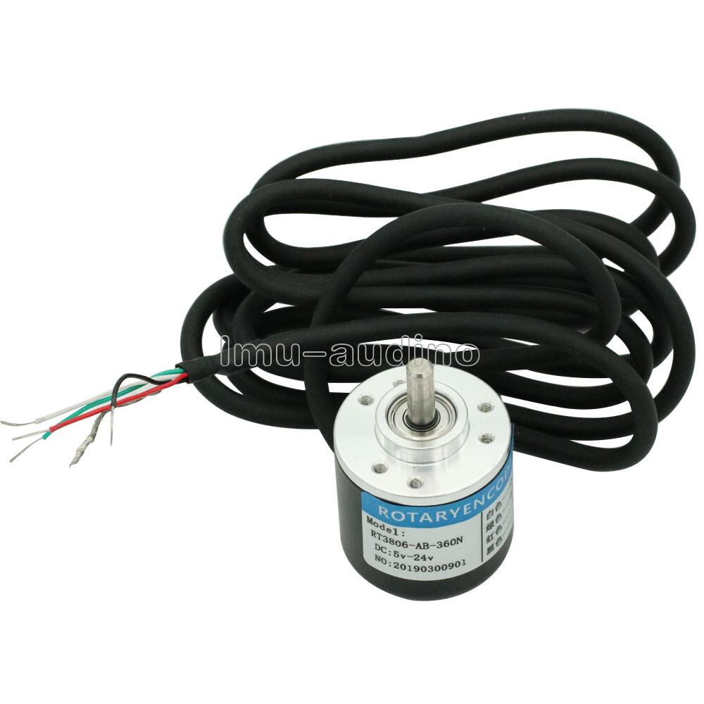 360P/R AB Phase Pulse Encoder Incremental Rotary Encoder 6mm Shaft w/ Coupling