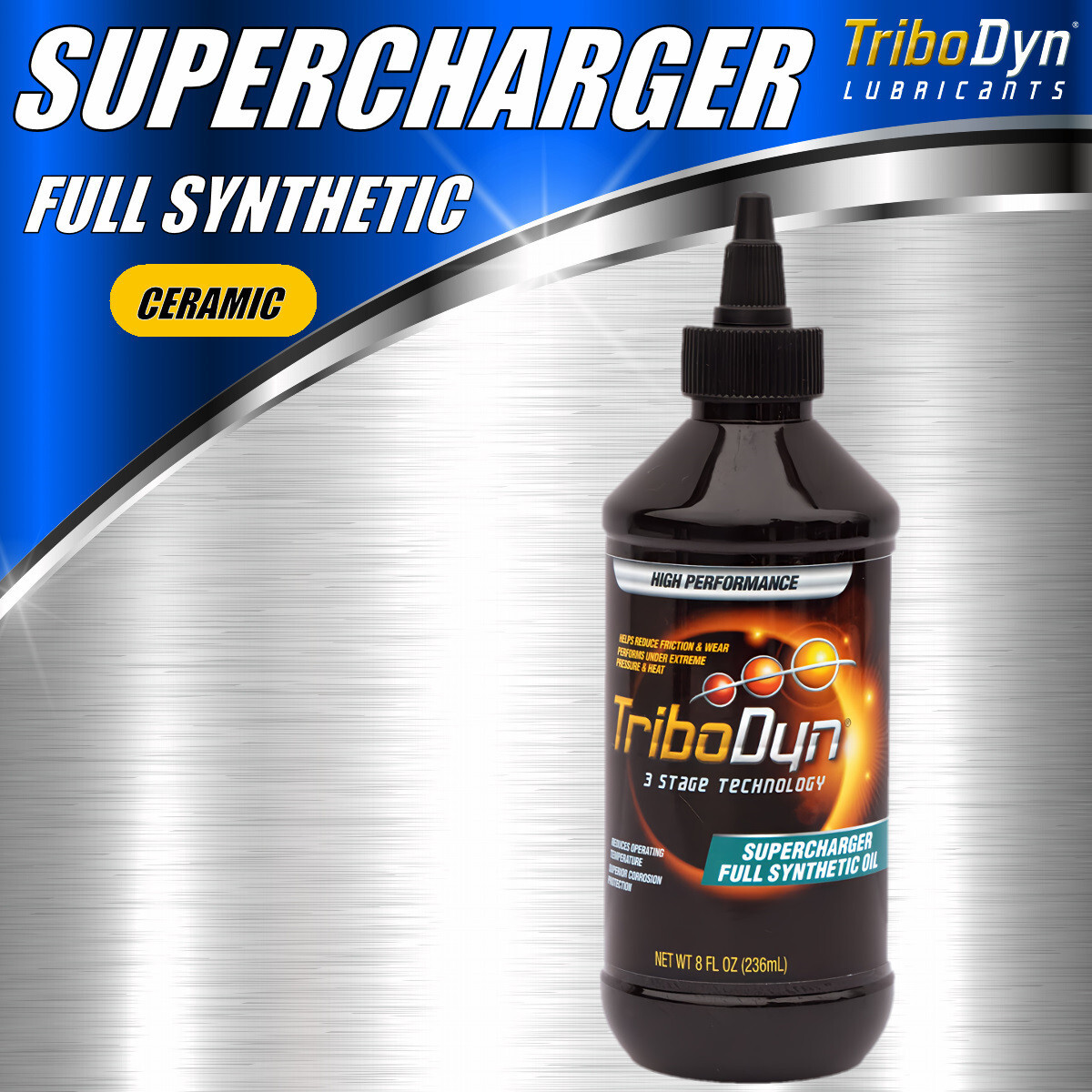 TriboDyn 50W Full Synthetic Supercharger Oil - 8 OZ Bottle