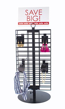 SSWBasics Double Wire Grid Countertop Spinner Rack