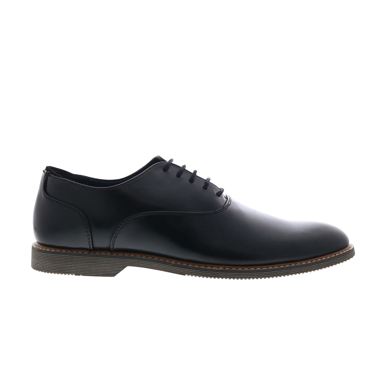 Steve Madden P-Nemis Mens Black Oxfords & Lace Ups Plain Toe Shoes