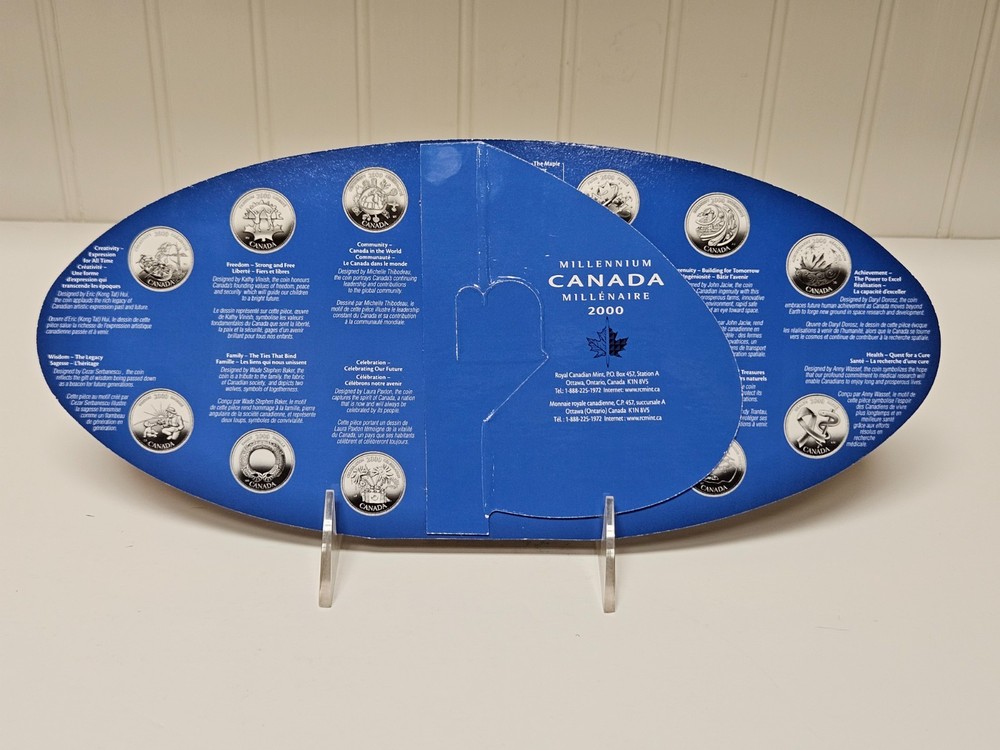 Canada 2000 Millennium Oval 13 Coin Commemorative Set