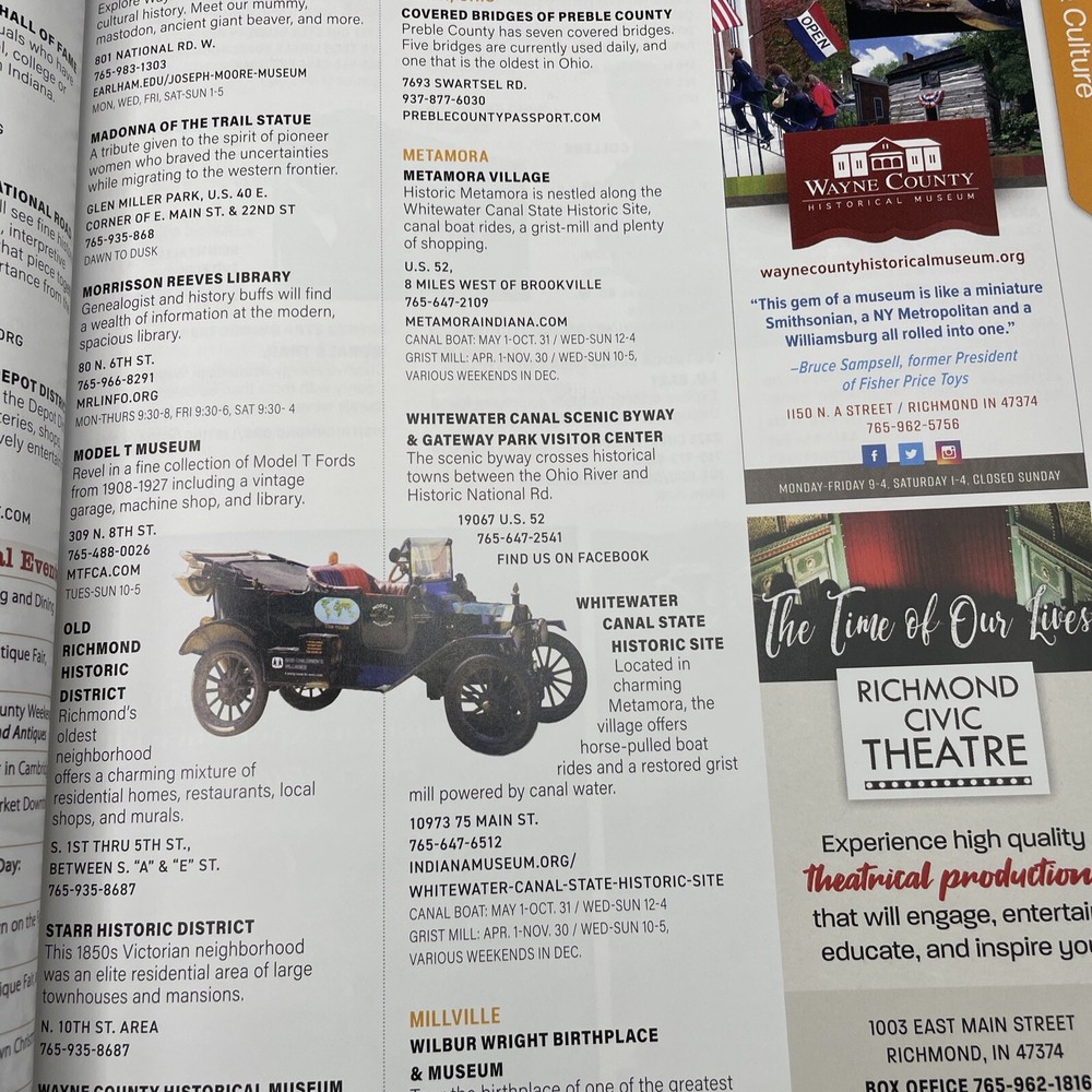 Richmond Wayne County Indiana Visitors Guide