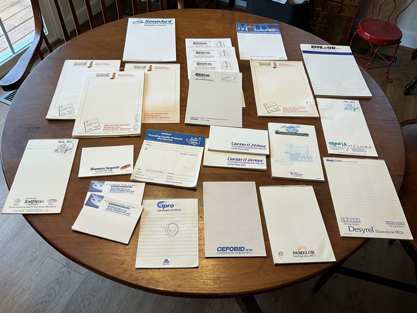 Drug Rep Notepads Pharmaceutical Collectible Circa 1960s