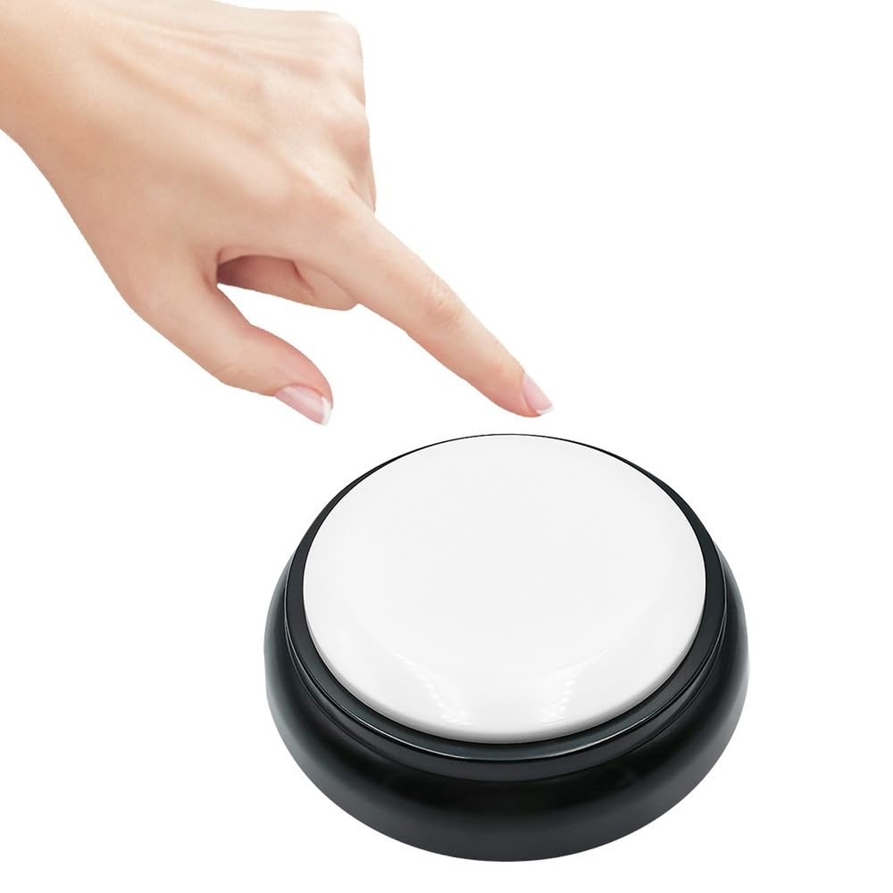 Large Talking Button Clock, Talking Alarm Clock Tells Time, Day and Date, Tal...