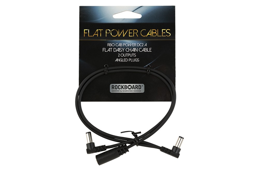 RockBoard Flat Daisy Chain Cable 2 Outputs, Angled