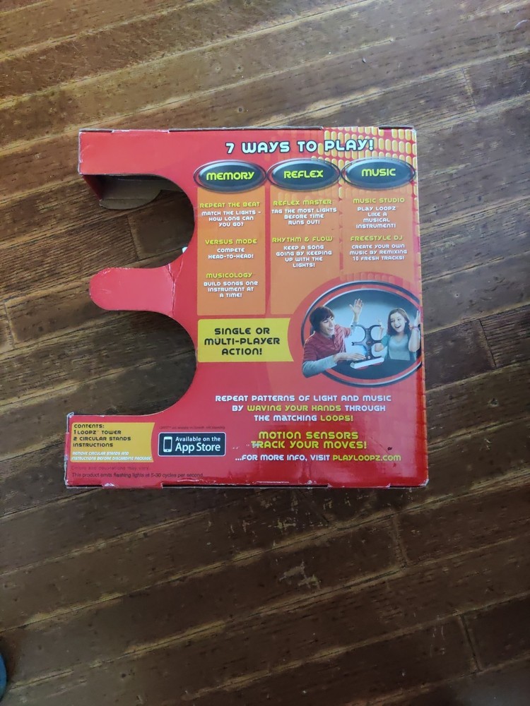 Loopz Memory Game Ages 7+ New in Box Memory Reflex Music MEMORY GAME