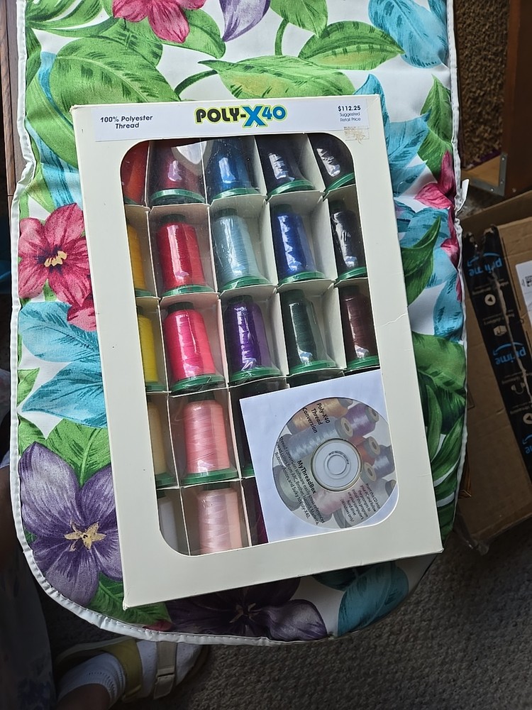 Poly X40 Embroidery Thread Kit, Spools Color-Fast Polyester
