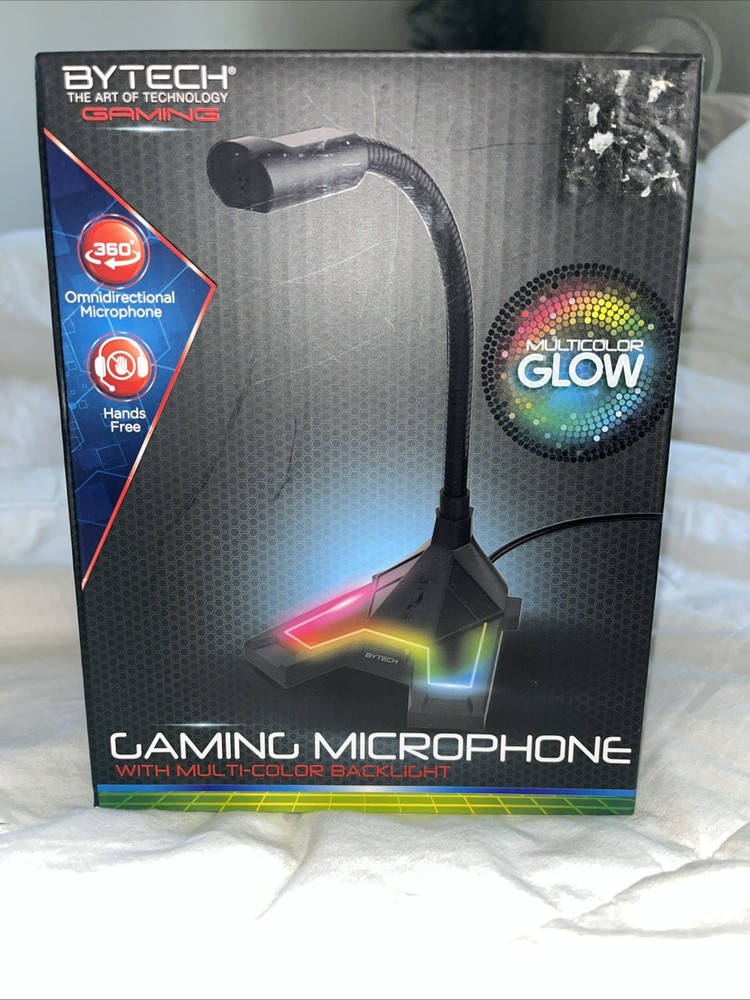 Gaming Microphone With Color Changing LED Backlight. BYTECH