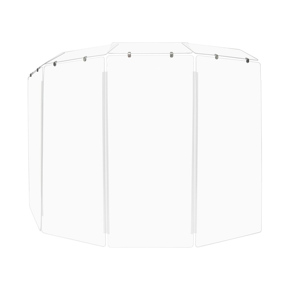 Drum Shield/Drum Screen Panels 4 Panels 2ftX4ft with Deflectors Total Height 5ft