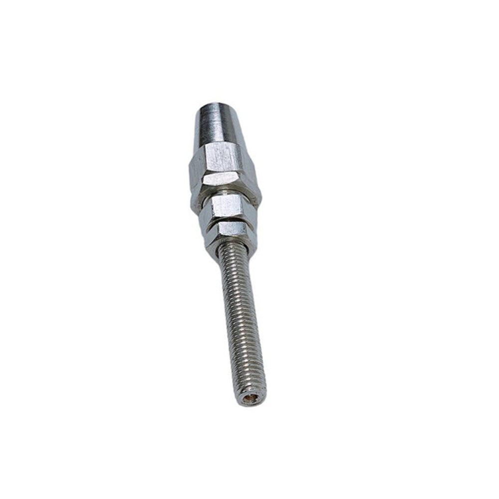 4 Pc Marine Stainless Steel 3/8" Swageless Threaded Stud 5/8" Thread 3/8" Cable