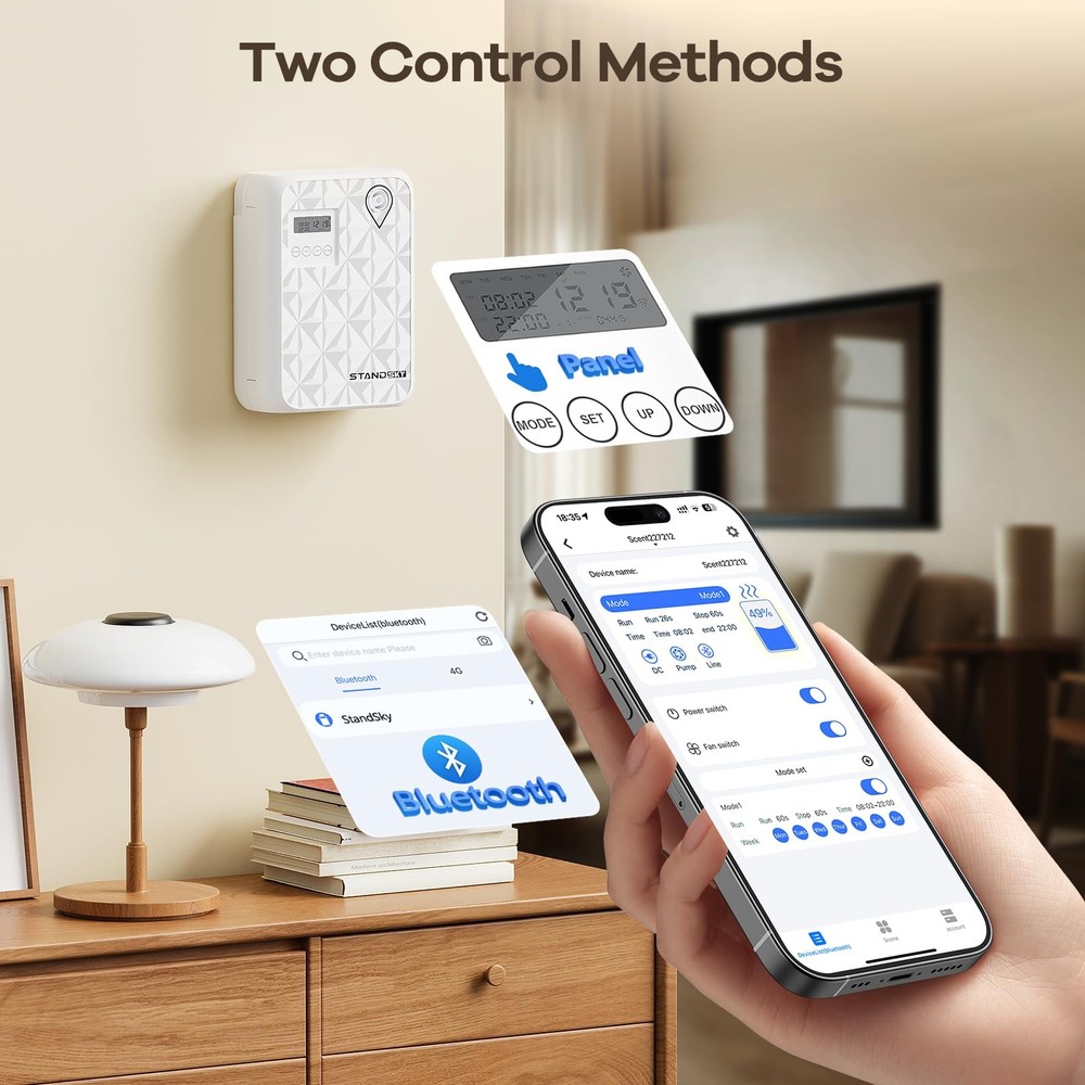 Waterless Essential Oil Diffuser, Hotel Scent White