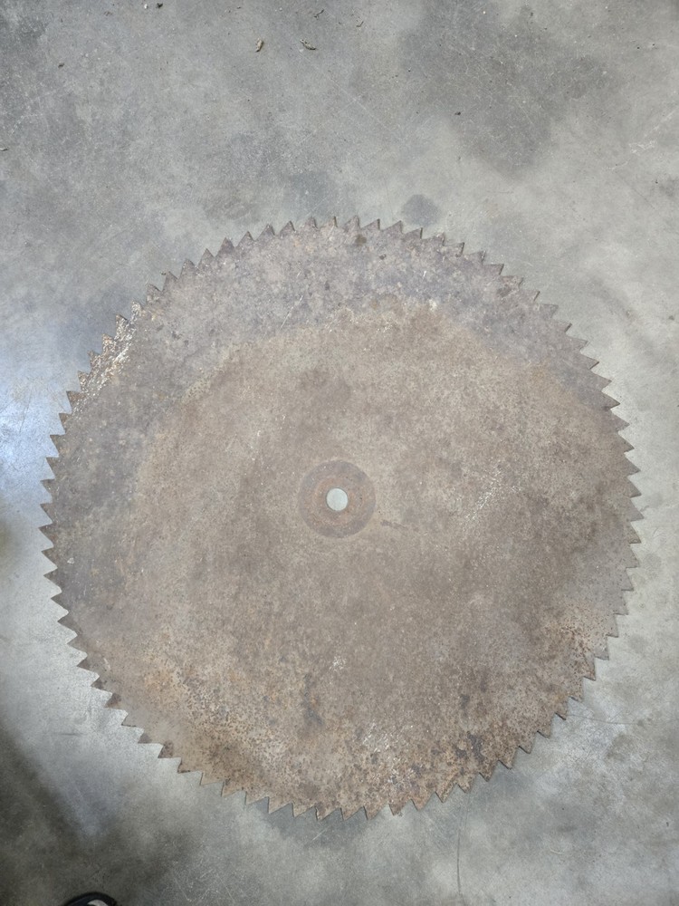 Large Sawmill Buzz Saw Blade 35" Diameter Solid Sawblade LUMBER Decor Repurpose