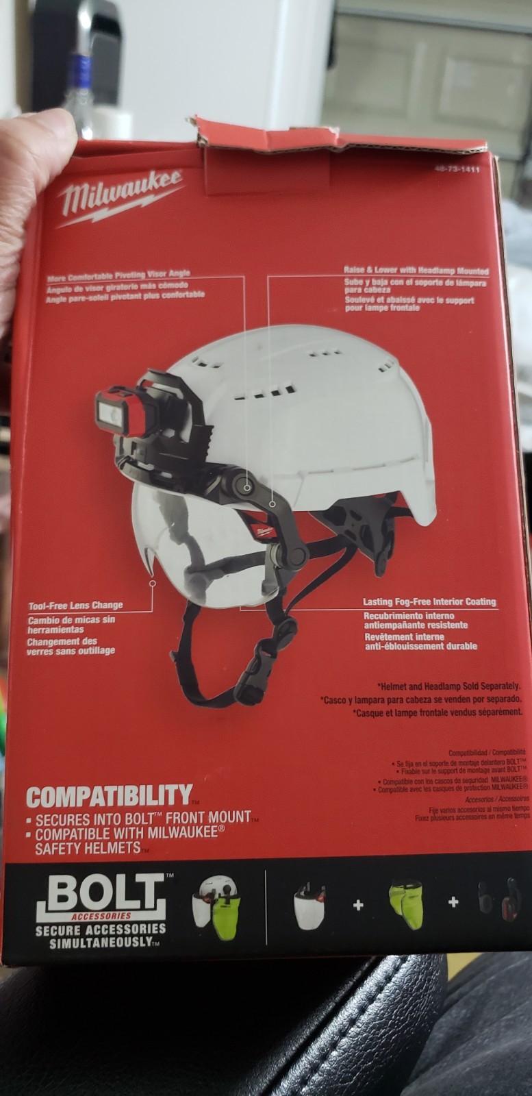 Milwaukee Bolt Eye Visor Dual Coat Lens 48-73-1411