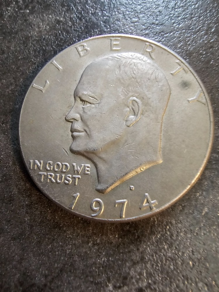 1971-74 Eisenhower Flying Eagle Silver Dollar 71 +74 Denver Mark