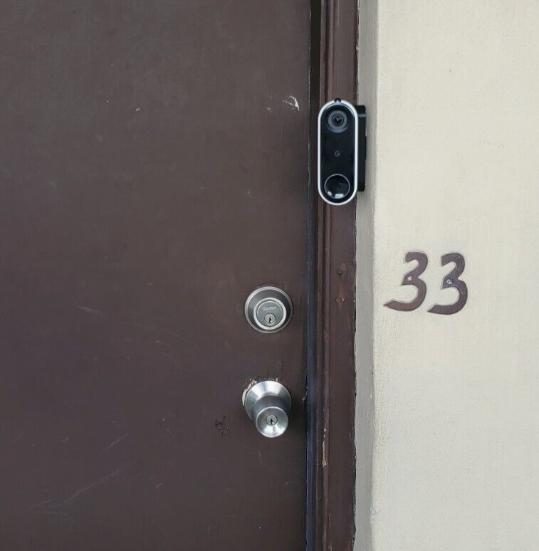 Google Nest Hello Doorbell A0077 Wired Wedge 75° Degree Angle Mount Bracket