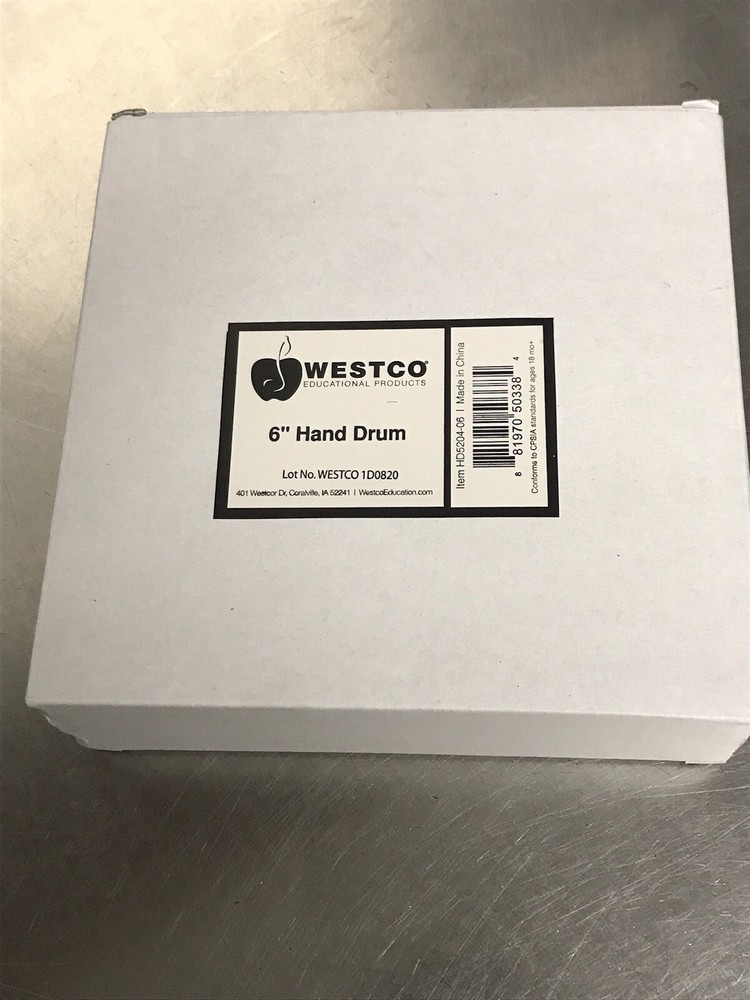 Westco 6 Inch Hand Drum - NWOT