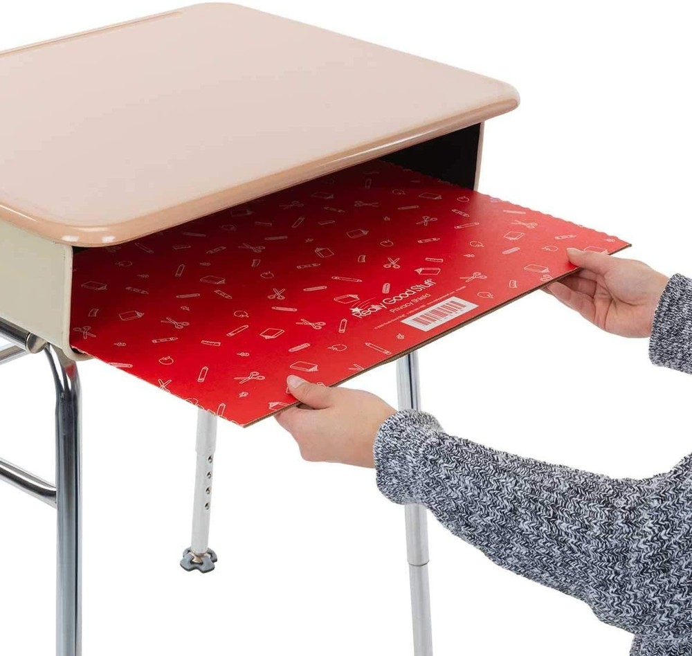 Really Good Stuff Large Privacy Shield, 12-Pack, Red, Green & Blue