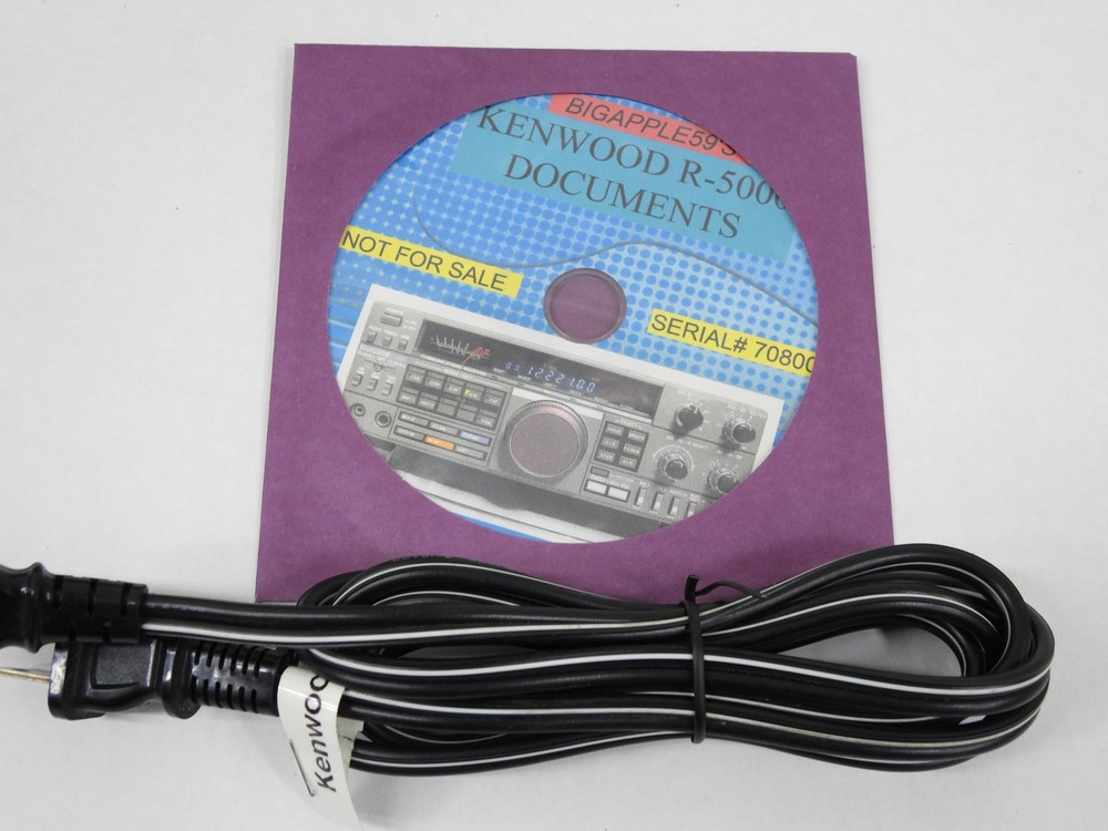 Kenwood R-5000 Ham Radio Communications Receiver + Documents (excellent)