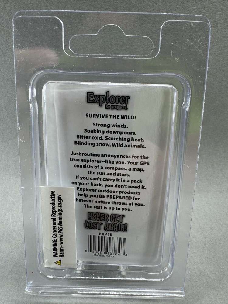 Explorer Compass With Integrated Carabiner Black Composition Casing And Face