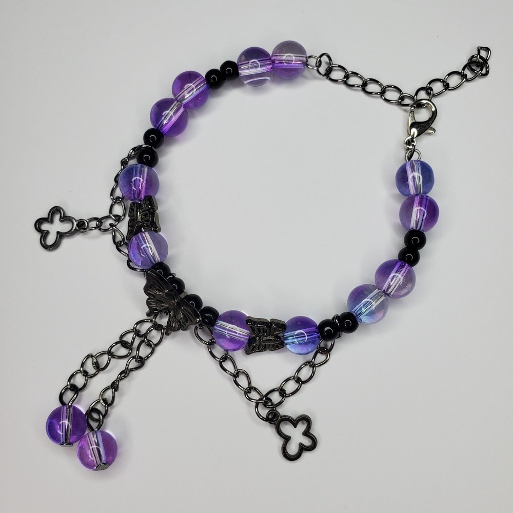 Hand crafted artisan unique gemstone bracelet