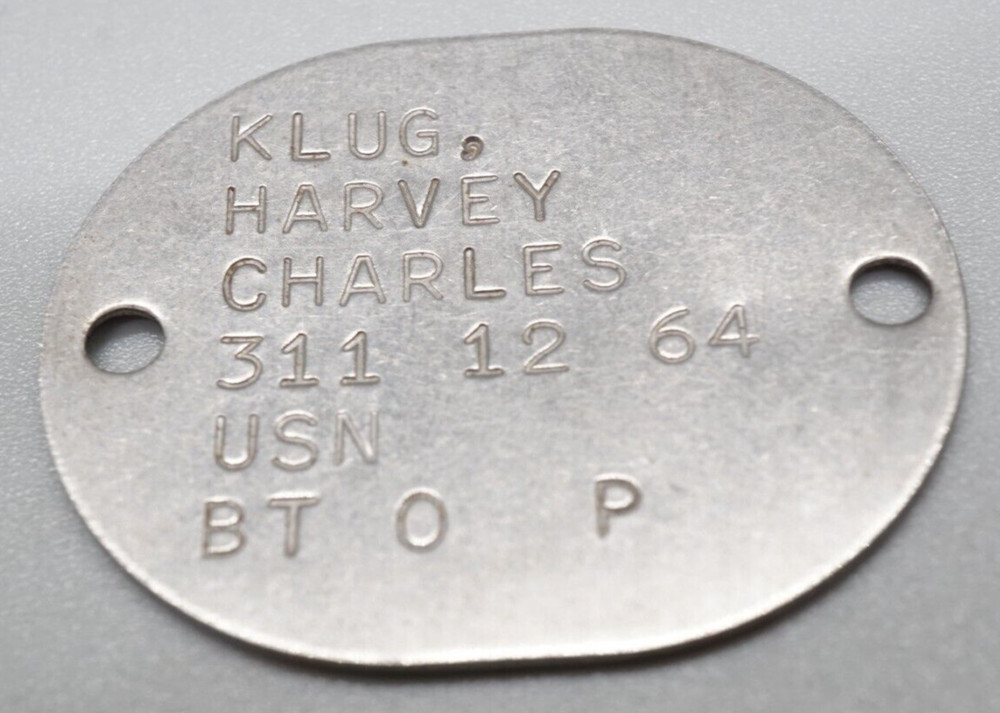 WWII Navy Naval Dog Tag