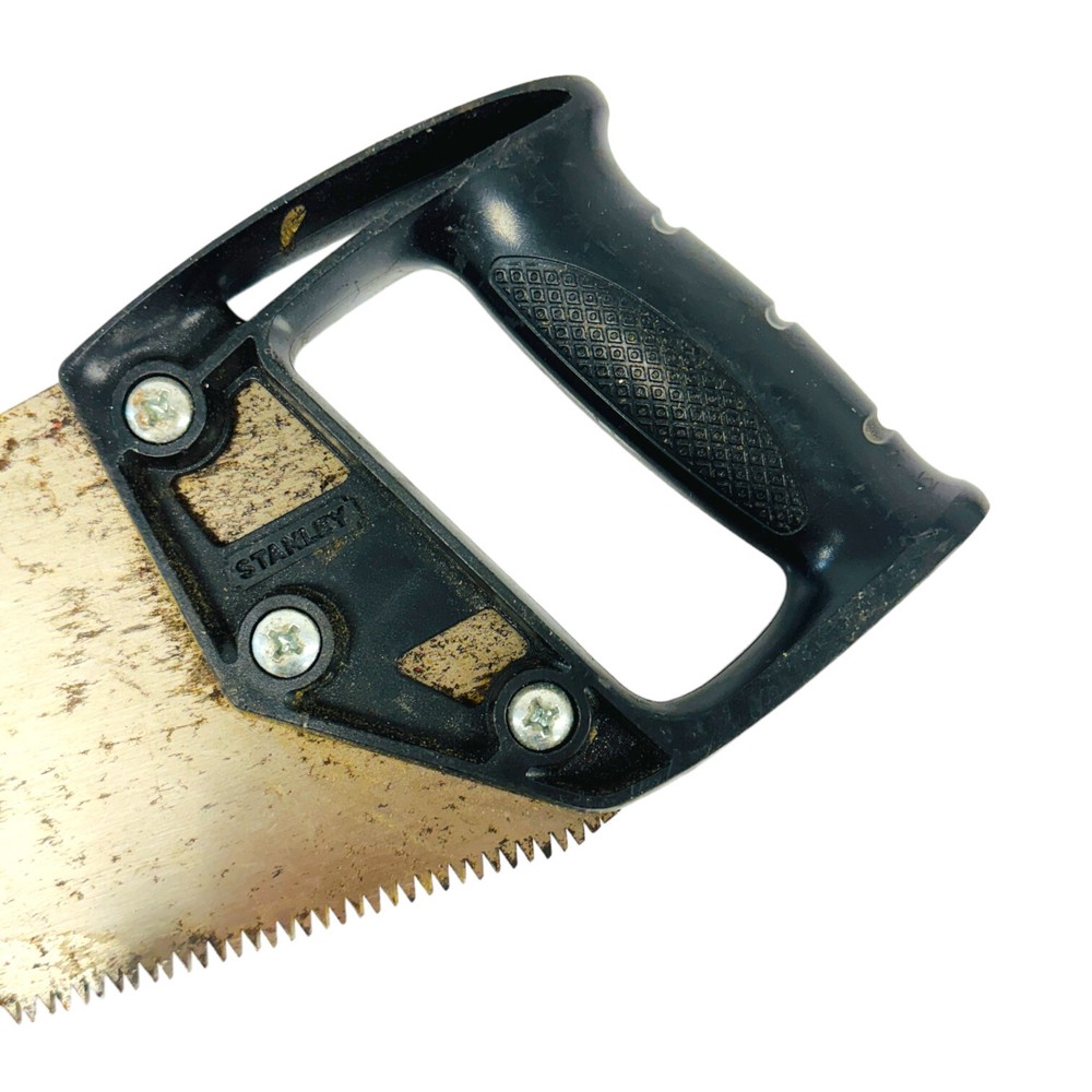 Stanley Sharp Tooth 14 in Black Handle Hand Saw