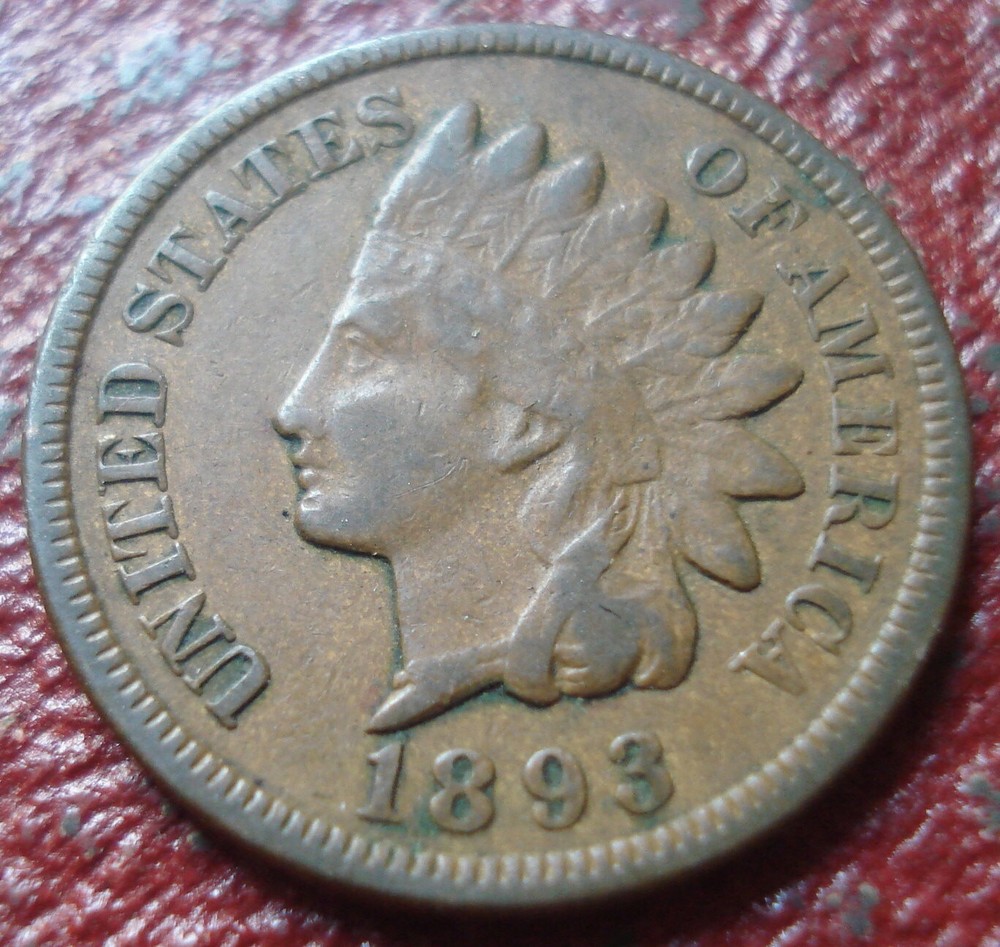 1893 INDIAN CENT IN FINE CONDITION