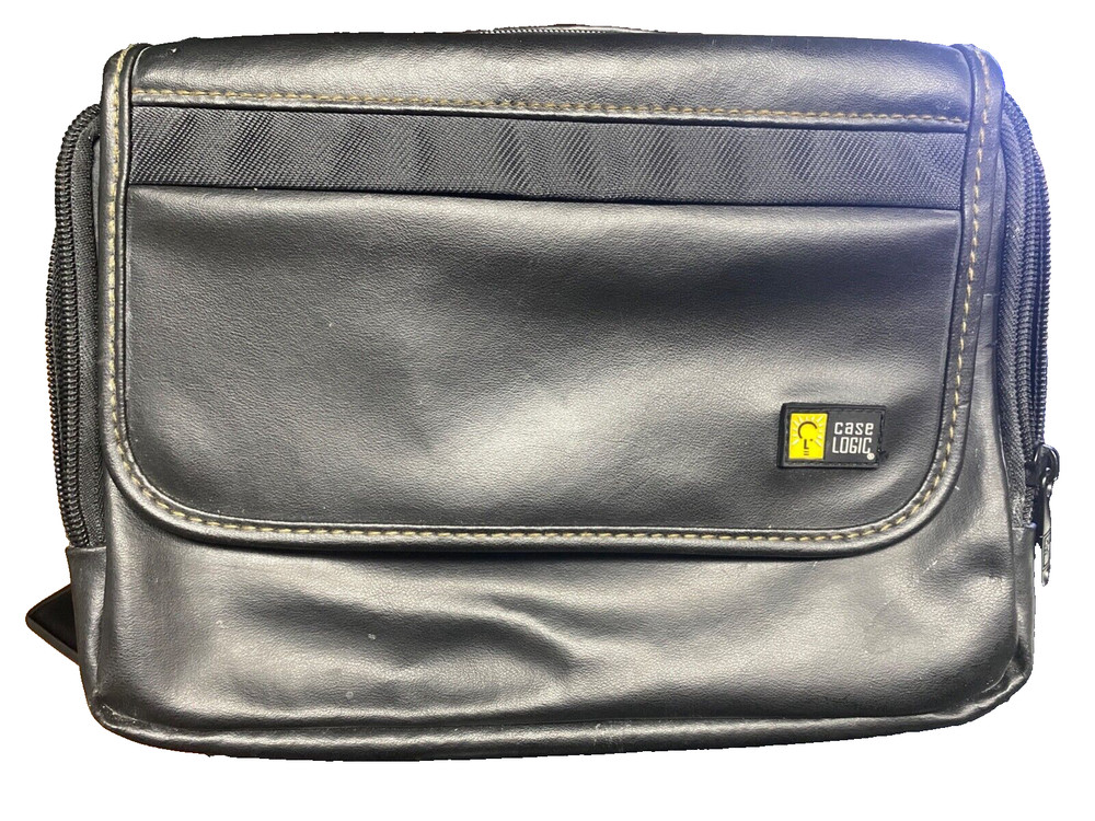 Case Logic® Carrying Case, Black, Leather, Portable DVD Player Case