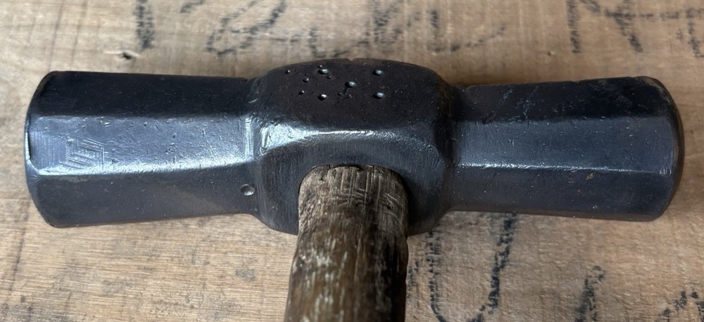 Unique Convex Octagonal Double Faced Blacksmith's Hammer 3 lb EXCELLENT!