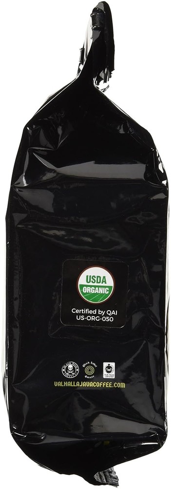 Valhalla Java Dark Roast Ground Coffee, 12 Oz, Bold & Intense Blend of Arabic...
