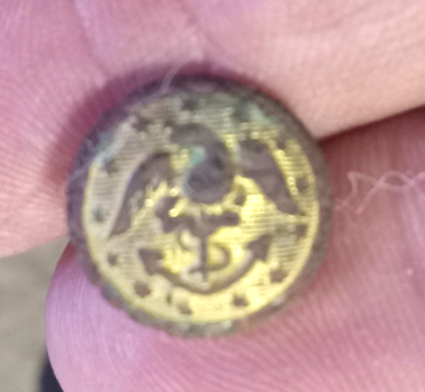 civil war dug naval cuff from Fredericksburg