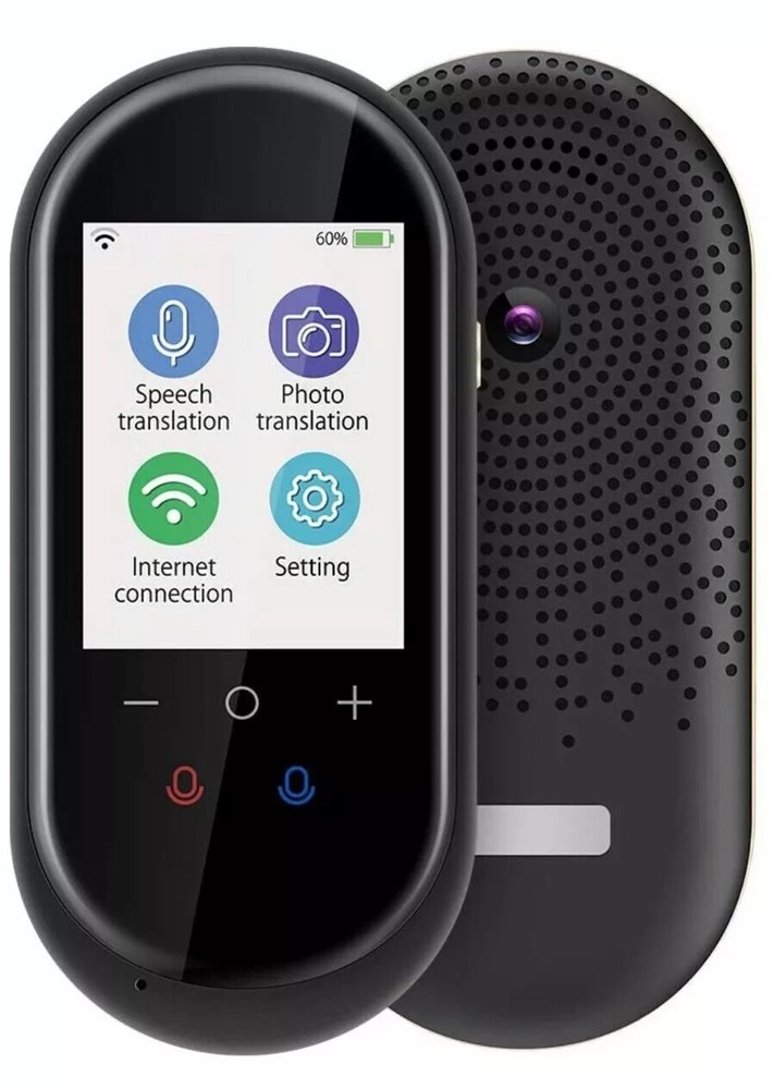 [Upgraded] Language Translator Device with Camera Translation Bluetooth Earphone