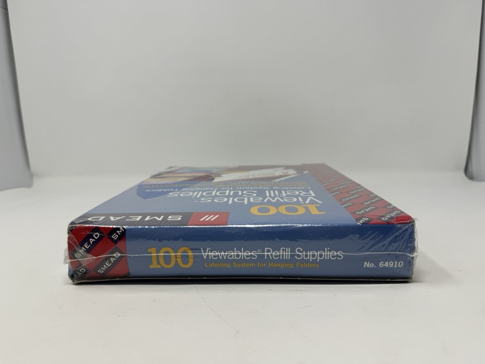 Smead Viewables Hanging Folder Tabs and Labels Refill 3 1/2 Inch Assorted