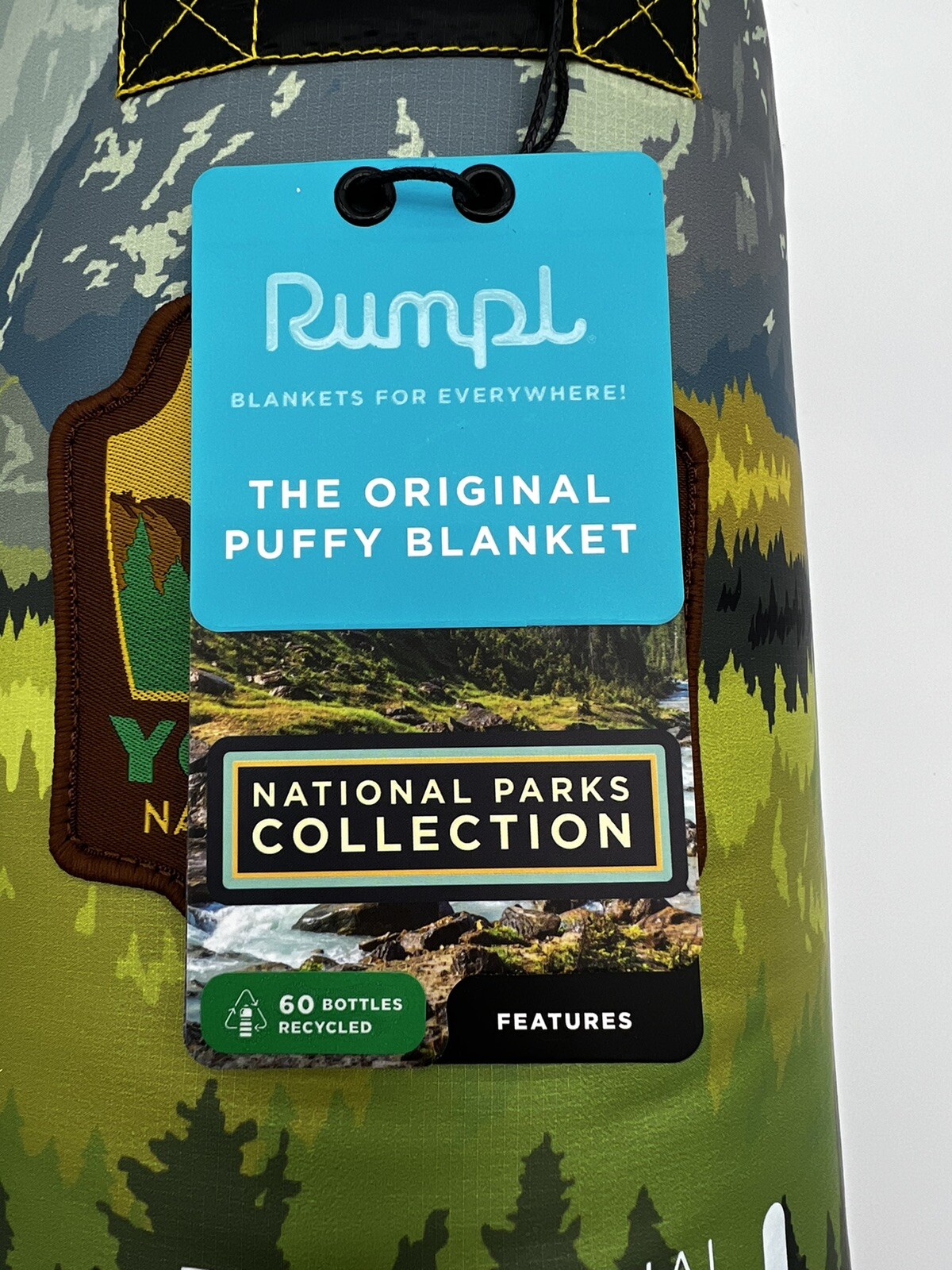 Rumpl Yosemite National Park Puffy Blanket Limited Edition Sewn Patch FLASH SALE