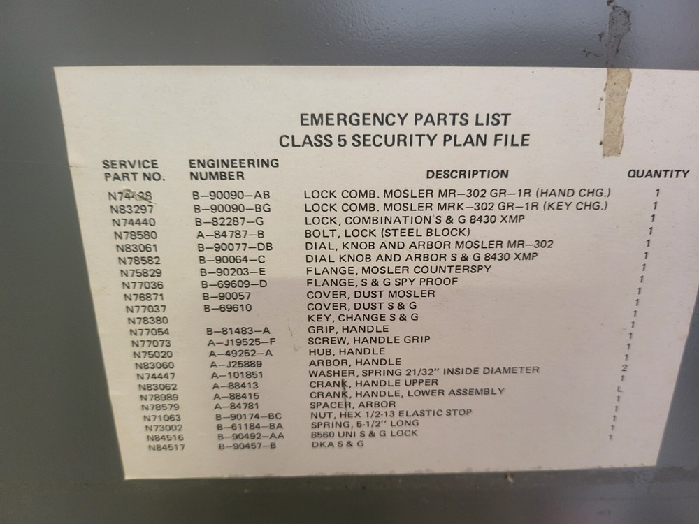GSA Class 5 Security Container With KABA MAS SCIF LOCK