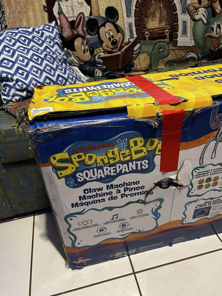 Arcade 1Up SpongeBob SquarePants Claw Machine NEW OPEN BOX