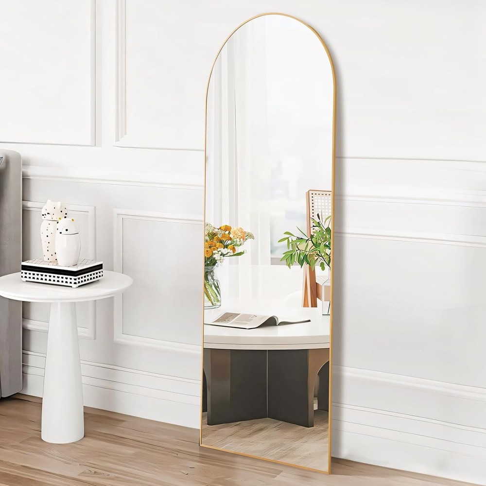 Arched Full Length Mirror with Stand