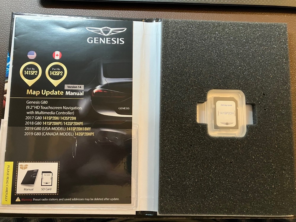 2017 Genesis G80 Navigation Map Update