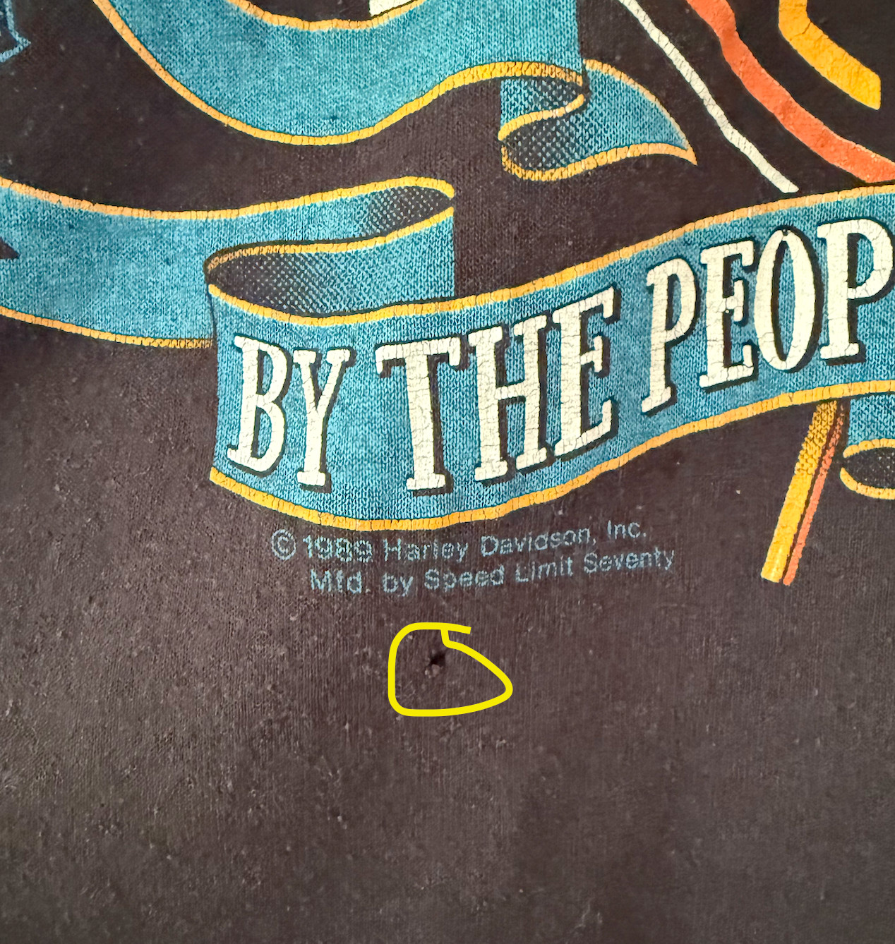 1989 HARLEY DAVIDSON Motorcycles BORN IN THE USA T-SHIRT Single Stitch XL