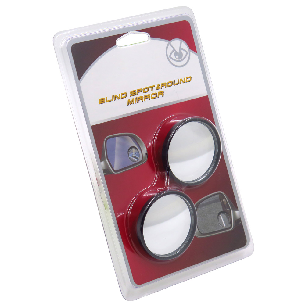 2 Pcs Universal 2" Round Angle Rear Side View Blind Spot Mirror for Car