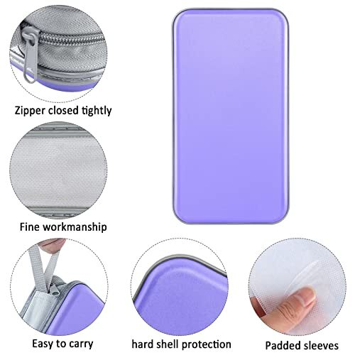 Siveit CD Case holder 80 Capacity CD/DVD Case Holders Wallet Hard Plastic CD