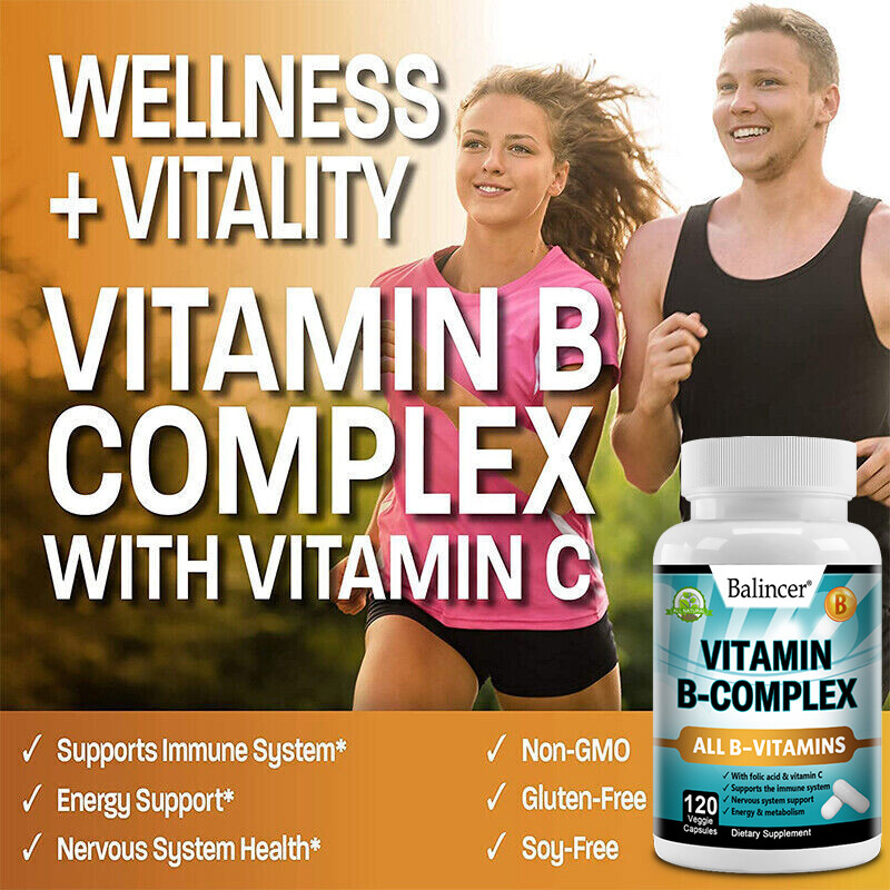 Vitamin B Complex - 30TO120 Capsules - Quality Standards - Simple Supplements