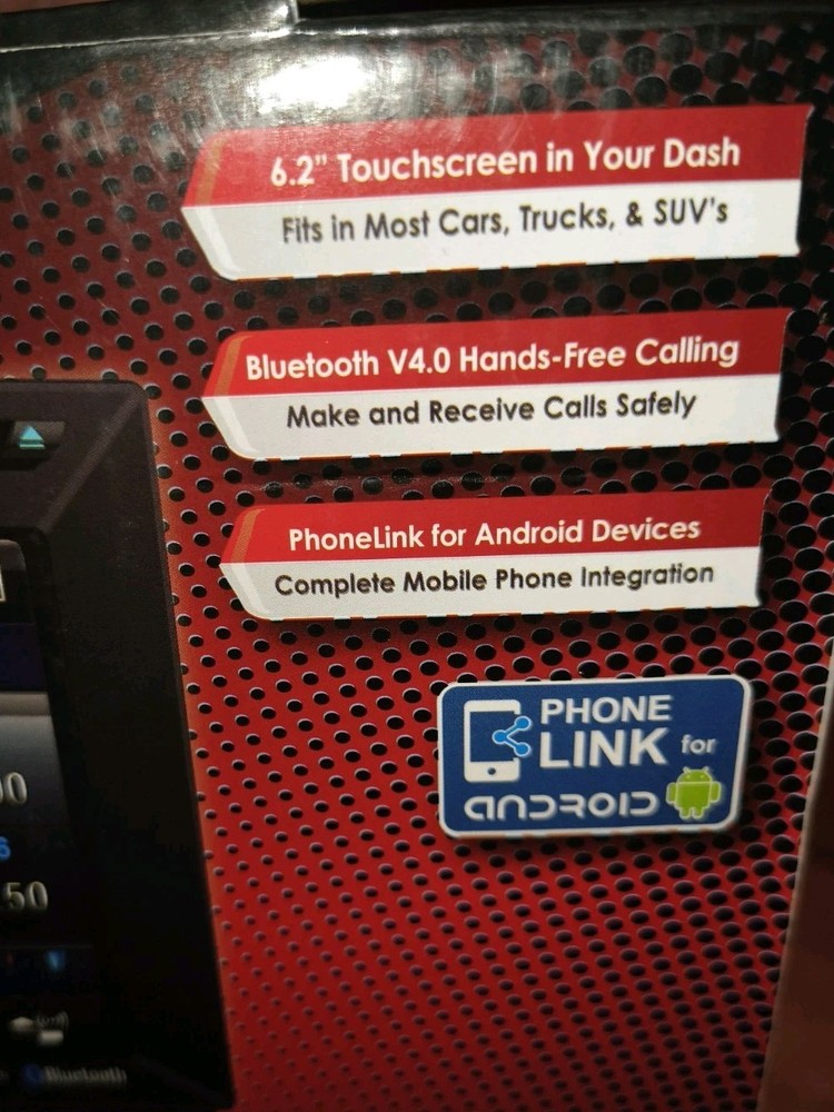 Power Acoustik PD-623B 2-DIN Source Unit With Bluetooth/6.2" LCD, New Open Box